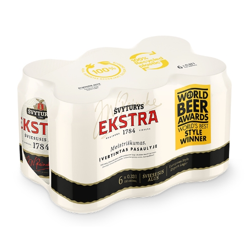 Case containing 4 x 6-packs of 330ml Ekstra Lager beer bottles – wholesale NZ