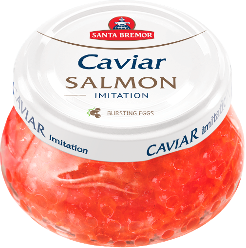 Case of 6 x 230g Santa Bremor Salmon Caviar Imitation glass jars – wholesale NZ