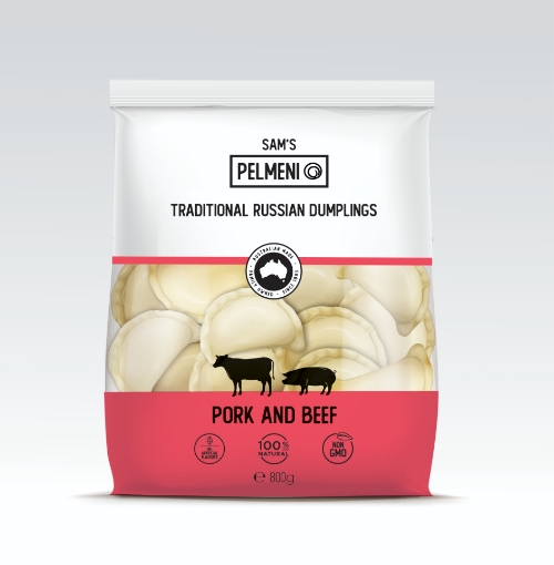 Case of 12 x 800g Sam's Lamb Dumplings frozen packs – wholesale NZ