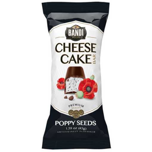 Case of 128 x 45g Bandi Poppy Seeds Cheesecake individual frozen packs – wholesale NZ