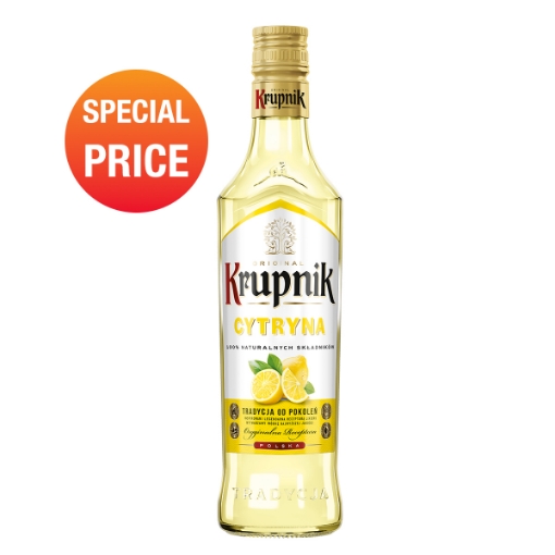 Case of 12 x 500ml Krupnik Lemon Liqueur 30% bottles – wholesale NZ