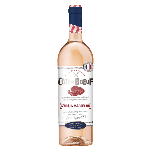 Picture of French Wine Rosé Côte Boeuf – IGP Pays d’Oc 12% Bottle 750ml, 6 bottles per case