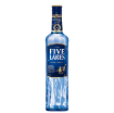 Five Lakes Classic premium vodka 500ml bottle showing the boatman design detail.